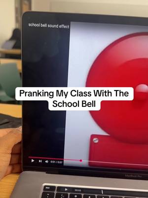 A post by @kingcarlx on TikTok caption: The Craziest School Life Hack! #schoollife #schoolhacks #schoolbell #tiktokpartner #prank 