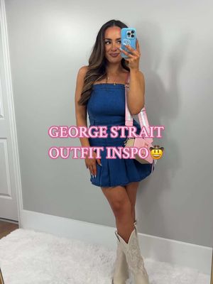 A post by @frockcandy on TikTok caption: Replying to @rayamaciarello king George! 🤠 Tim next?? #concert #georgestrait #countryconcert #countryconcertoutfit #fyp  