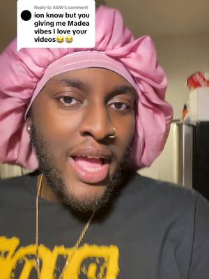 A post by @iiamkwasii on TikTok caption: Replying to @A&W  DO I REALLY SOUND LIKE MADEA 🤣?! 