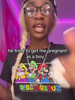 A post by @armaniwestt on TikTok caption: he tried to get me pregnant and i told him no.. this was his response :(