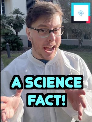 A post by @thomassanders on TikTok caption: Now, a Science Fact! ❄️ #science #comedy #relatable #facts