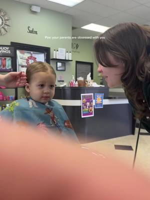 A post by @addie_mccracken123 on TikTok caption: His communication skills🙌🏻😍 he got his hair done for pics and it was the cutest thing… ever 