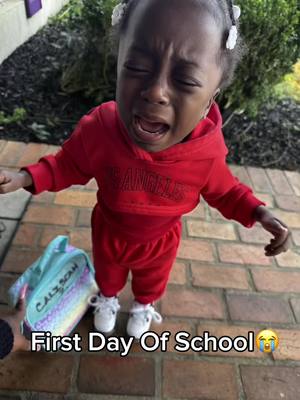 A post by @diorminae on TikTok caption: First Day of School was a rollercoaster but overall success. She went the next day with no crying and even told me bye🥹 #funnyvideo #meme #nuggetgang🐣 