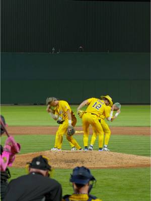 A post by @thesavbananas on TikTok caption: We may be biased, BUT we think Beyoncé would approve of Cowboy Kyle’s sequin hat 🤠 @Kyle.luigs @DR Meadows @Jackson Olson @TheGloveMagician  #baseballboys #MLB #beyoncé #texasholdem #grammys2025 