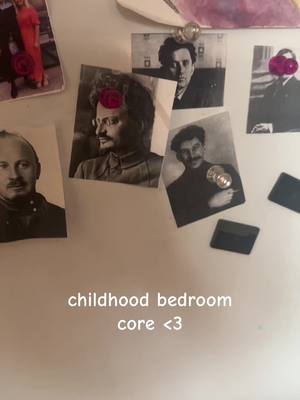 A post by @katiegregsonmacleod on TikTok caption: the members of the politburo next to the handwritten original complex lyrics is my teenage years summed up #singersongwriter #childhoodbedroom #soviethistory 