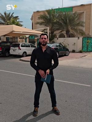 A post by @jmil_alhasan on TikTok caption: لقاء خاص مع القائم بأعمال السفارة السورية في قطر الدكتور بلال تركية: أنجزنا أكثر من 80 ألف معاملة