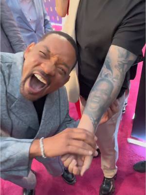 A post by @willsmith on TikTok caption: First guy drew that tattoo himself 🤯