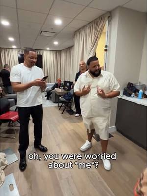 A post by @willsmith on TikTok caption: One thing I know about @djkhaled is ain’t nobody gon’ catch this dude slippin’ hahaha