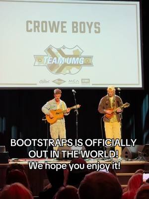 A post by @croweboys on TikTok caption: So excited to have BOOTSTRAPS out in the world! We hope you enjoy it🫶🏼 #fyp #foryou #foryoupage #fypシ 