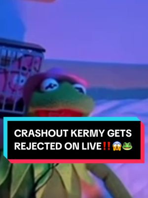 A post by @josselynmorris on TikTok caption: RIP @🐸 Crashout Kermy 🐸  😭😭😭 #Love #dating #kermitthefrog #crashoutkermy #josselynmorris #🐸 #funnyvideo #crashout #misspiggy #lgbt #lgbtq 