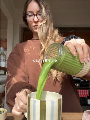 A post by @glowwithella on TikTok caption: day in the life (ft. the long awaited couch!!!!! 🛋️)