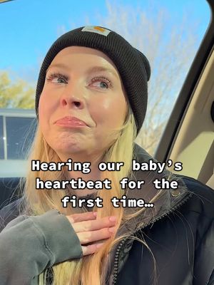 A post by @kayandtayofficial on TikTok caption: Kay’s face when she heard the heartbeat! 🥹😭 backstory ::: To those who don’t know, we are on another pregnancy journey! We have been so thrilled so far, and are having a little déjà vu as we go through some of the things that we did with Ellie! ❤️ This appointment was extra scary for kay because we hadn’t actually seen the baby yet, and so she was a little nervous that there may not actually be a baby in there. We went in and met with her doctor, who was the same doctor that we had for Ellie! Everyone was so happy to see us again, and after catching up, we had the ultrasound! We were so relieved to see our little baby in there, and kay instantly felt better. Everything looked great and the baby was developing perfectly so far! I recorded the initial heartbeat so we could have it together and I let kay hear it, and she was so happy. I’m glad that we have that now so that one day we can show this little baby what her heartbeat sounded like the first time we heard it! ❤️ #kayandtayofficial #couples #relationships #pregnant 