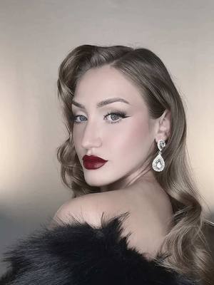 A post by @katiefarhood on TikTok caption: Old Hollywood Glamour was seriously the best era of GLAM 🌹💎💋 #makeupartist #makeuptutorial #oldhollywoodglam #oldhollywoodglamour #oldhollywoodmakeup  