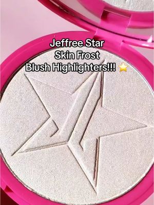 A post by @jeffreestar on TikTok caption: JUST DROPPED! ⭐️💎💖 Our #ICONIC Skin Frost™ is OFFICIALLY BACK, BABY! Along with our NEW Skin Frost™ Blush Highlighters 💗 ⁠ ⁠ Create a natural glow or a dramatic BLINDING effect with our custom blend of pearls and reflective pigments! 💥⁠ ⁠ Which shades are you grabbing? 👀 Comment below! ⤵️⁠ ⁠ Now Available in #TikTokShop & In-Store! 🛒⁠ ⁠ 🎥 @Jessica Karas ⁠ ⁠ #jeffreestarcosmetics #jeffreestar #skinfrost #highlighter #highlight #blush #BeautyTok #makeup #fyp 