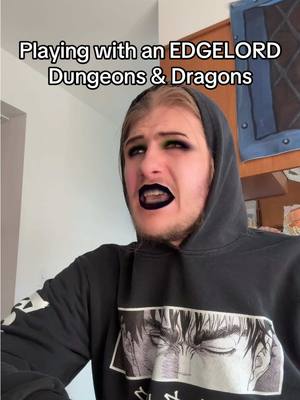 A post by @wizardinatshirt on TikTok caption: I bet he reads berserk #CapCut #dnd #dungeonsanddragons #fy #foryou #fypage #dndtiktok #edgy #edgelord #dark #berserk #deep #dndmeme #dndtok #dm #ttrpg #d20 #tiefling #edge 