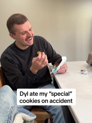 A post by @shelbanddyl on TikTok caption: Milk and cookies 🤣 #shelbanddyl #baby #postpartum #milk #couples #relationships 