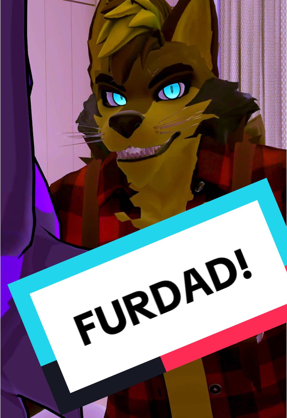 A post by @bardicrj on TikTok caption: FURDAD STRIKES AGAIN! #furry #furries #vrchat #vrchatmemes #vrchatfurry #fursona #furriesoftiktok #furdad #bardicrj #daddy #vr #furrymemes #furrytiktok #furrycommunity #uwu