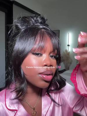 A post by @ebonyrosaa on TikTok caption: 24” glueless loose wave wig  @UNICE HAIR OFFICIAL @UNice Hair #unicebyebyeknotswig #byebyeknotswig #unicehair #knotlesswig #curtainbangs 