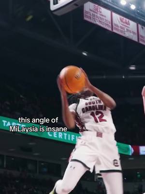 A post by @overtimewbb on TikTok caption: Deepest bag I’ve seen from a player in a WHILE 🥶 @milaysia fulwiley @Gamecock Women’s Basketball 