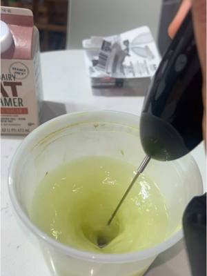 A post by @aiyannace on TikTok caption: Fruit green tea was delicious 🙂‍↕️#matcha #greentea #bobatea #icepick 