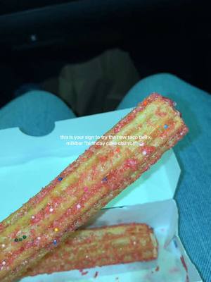 A post by @jaaliyahs on TikTok caption: Spectacular😋 #churros #tacobell #trending #birthdaycake #fypシ #girldinner #churro #atlanta #dessert #blackgirltiktok 