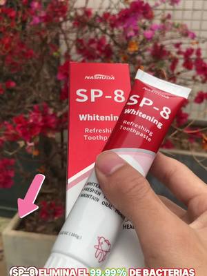 A post by @sakjchsakbn on TikTok caption: I finally found this, sp8 probiotic toothpaste has the maximum whitening effect without damaging tooth enamel, making your smile whiter!#toothpaste #teeth #teethwhitening #paste #badbreath #whiteningteeth #yellowteeth