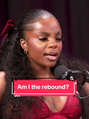 A post by @btspod_ on TikTok caption: Am I the rebound?  #theuncutpodcast #fyp #podcastclips #relationships #uncutpod #breakups #mosesldn #dilemma 