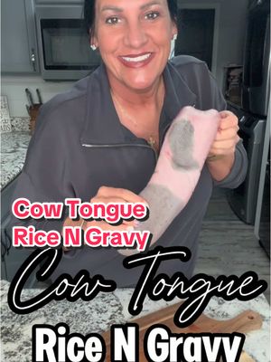 A post by @halthecajunladyaccent on TikTok caption: Cow tongue rice n gravy for the hot win! If you know you know! #cooktok #louisiana #cajuntiktok #halthecajunladyaccent #cookinwithhalthecajunladyaccent #creoletiktok #cajunlady #louisianacheck #ricengravy #cow #cajunladycouillon #seasoning 