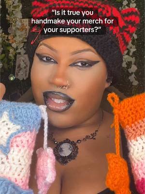 A post by @megagonefree on TikTok caption: Uh huh, I sure do! Every stitch is made with love just for you! 🧶💖IG: MegaGoneFree #handmade #crochet