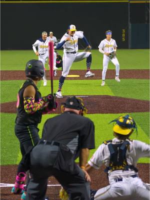 A post by @thesavbananas on TikTok caption: Bet your friends can’t do this🧞‍♂️ @Andy Archer @TheGloveMagician @DR Meadows @Jackson Olson  #aladdin #MLB #baseballboys #savannahbananas #disney 