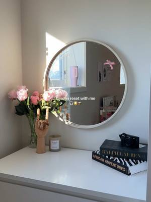 A post by @lifewmartine on TikTok caption: Sundays are for resets <3 #sundayreset #cleanroom #reset #bedroom #cleangirl #foryou #aestheticvibes #CleanTok #cleaning #pink #inspo #pinterestbedroom #cozy #thatgirl #sunday  