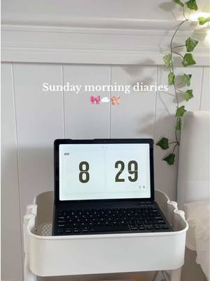 A post by @pinkcoconutt on TikTok caption: Sunday morning diaries☁️🩰 #morning #routine #morningroutine #routineaesthetic #pinkgirl #sundaymorning #SelfCare #Lifestyle #morninginmylife 