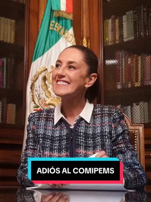 A post by @claudiasheinbaum on TikTok caption: A partir de este año, las y los jóvenes que ingresan a bachillerato tienen un lugar asegurado, adiós al Comipems. #comipems #adiós #fyp #claudiasheinbaum #PresidentA #México 