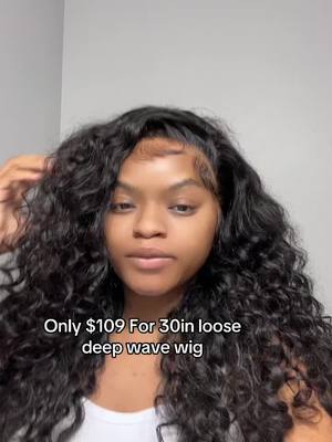 A post by @monniee7_steevie7 on TikTok caption: @Suntu Hair Store #deepwavewig #loosedeepwave #hdlacewigs #wiginstall #hairtiktok 