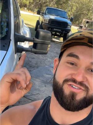 A post by @funbucketkustoms on TikTok caption: Speed run of stuff I’m doing…        #funbucketkustoms #fbk #kustom #powerstroke #mirror #7tree #superduty #newparts #imovecarsmf #floridatoys 