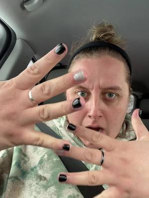 A post by @christines_snaps on TikTok caption: You know I got them middle fingers SPARKLY 👏🏼💅🏻 #nails 
