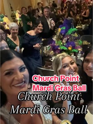 A post by @halthecajunladyaccent on TikTok caption: Church Point Mardi Gras Ball #louisiana #mardigras #cajuntiktok #churchpoint #halthecajunladyaccent #louisianacheck #cooktok @lllippylady 