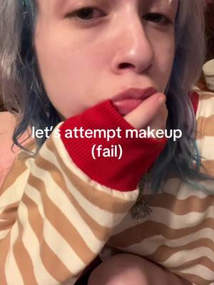 A post by @khalietheflowergirl on TikTok caption: i took out all my piercings too bc yall said they made me ^gly :( #fyp #foryou #foryoupage #makeup #tutorial #fail #makeupartist #art #viral 