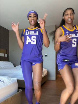 A post by @_neesthabeast on TikTok caption: Post dub💜💛#fypシ #foryoupage #d1athlete #lsu #wbb #24 #neesthabeast @Maniii 