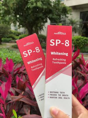 A post by @sakjchsakbn on TikTok caption: I finally found this, sp8 probiotic toothpaste has the maximum whitening effect without damaging tooth enamel, making your smile whiter!#toothpaste #teeth #teethwhitening #paste #badbreath #whiteningteeth #yellowteeth