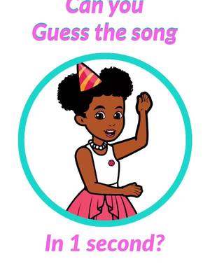 A post by @graciescornertv on TikTok caption: Hey, friends! Can you guess my songs just from listening to 1 second?  #graciescorner #kidssongs #guessthesong