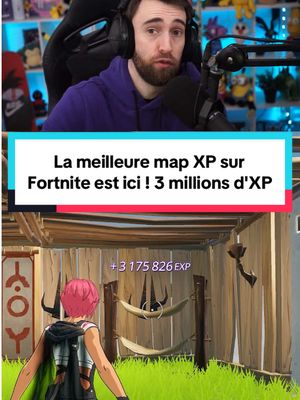 A post by @aksianka on TikTok caption: STOP ! La meilleure map XP sur Fortnite est ici ! 3 millions d'XP en une demi-journée, j'ai gagné plus de 50 niveaux sur Fortnite en quelques heures, et sans rien faire. Vous êtes nombreux à vous demander quelle est la meilleure map XP sur Fortnite ? Ou vous parlez beaucoup de la map Xbox et Play pour gagner de l'XP, sauf que la map que j'ai utilisée ne demande rien d'autre qu'attendre. Donc je vous présente mon astuce XP sur Fortnite pour finir le passe de combat et gagner un maximum d'XP le plus rapidement possible et sans rien faire sur Fortnite. C'est finalement une map AFK XP  #fortnite #fortniteinfo #fortniteactu #fortnitefr #fortnitexp #mapxpfortnite #fortnitemapxp