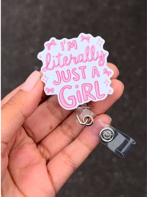 A post by @usernamelotus on TikTok caption: Almost broken ankle running to get this badge reel lol. 🩷 #badgereel #nursingstudent #healthcare #TikTokShop 