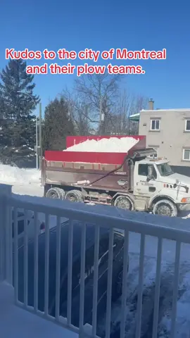 A post by @ on TikTok caption: A city at work braving the elements #fyp #viralvideo #snow #montreal 