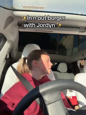 A post by @jordynjones on TikTok caption: not the worker saying they always get my order wrong 😭😂😂 #dinner #innout #burger more content on my IG reels 🤝 #fypシ 