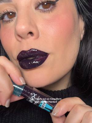 A post by @frenchtouchofmakeup on TikTok caption: @NYX COSMETICS FRANCE lip IV @maccosmetics nightmoth lipliner  #makeup 