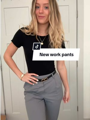 A post by @sydneyy_nicole on TikTok caption: EEEE new work pants dropped #workoutfit #officeoutfit #workpants #halara #halaraworkpants #halarapants #comfyclothes #businesscasual #officeootd 