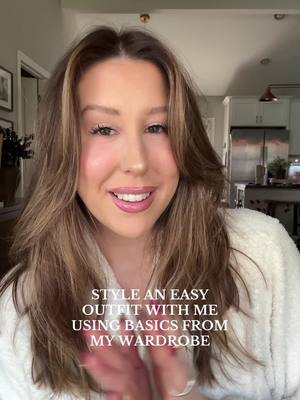 A post by @stylingwithkenzie on TikTok caption: get dressed with me for work 🤍 I love using my wardrobe basics and mixing them with interesting pieces to create fun but easy outfits!!!