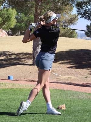 A post by @graceeecharisss on TikTok caption: Ball flyyyysss here in Vegas #golf 