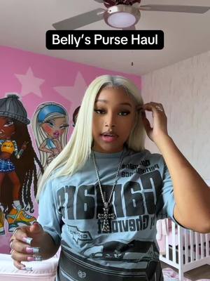 A post by @therealleci on TikTok caption: mini purse collection for belly! #fyp #babygirl #shoppinghaul 